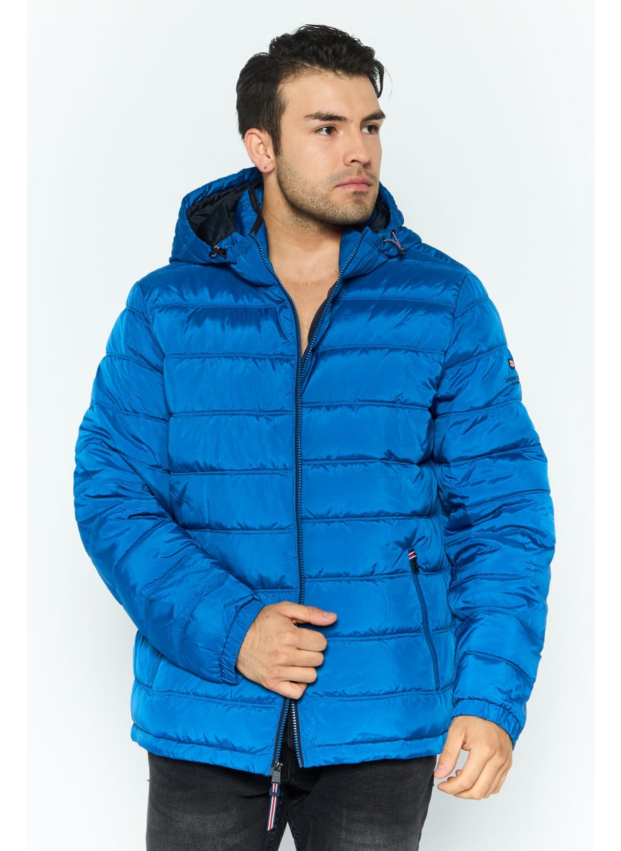 London Fog Men Quilted Puffer Jacket, Blue  - Image 1