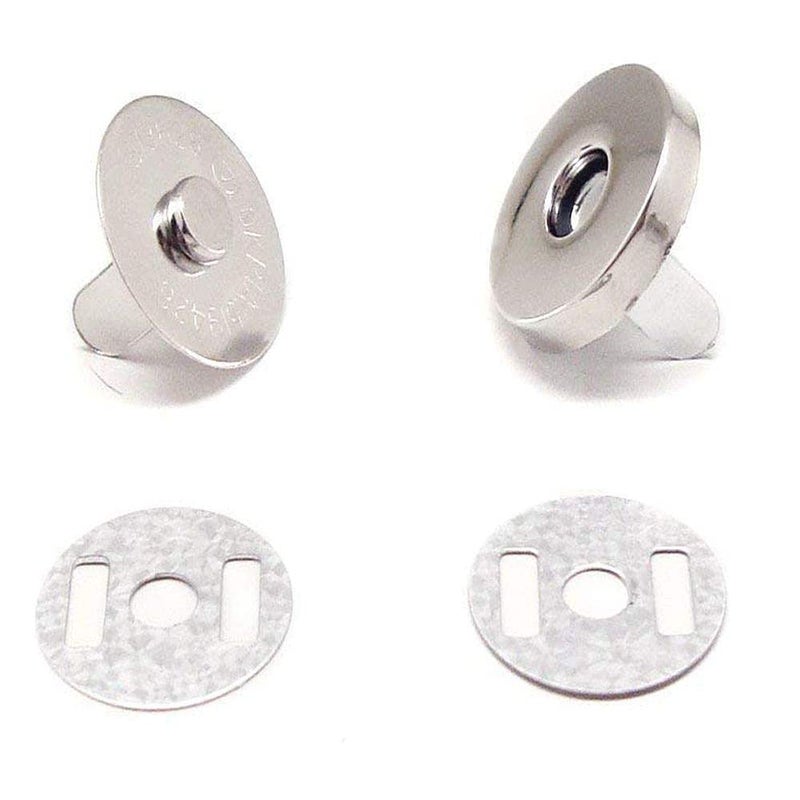 Diy Crafts CT-DIY-HI-57822 Snaps, Fasteners, Button Kit, Perfect for Purse, Bag, Clothes, Leather, Diameter Purse Dress Diy Making Works, 25 Piece Pack, D (Silver) - Image 4