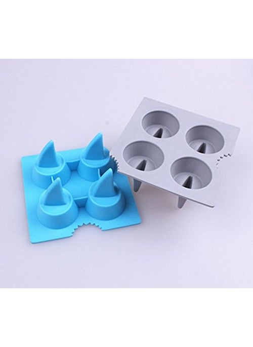 RIANZ RIANZ Cool Shark Fin Shark Drink Ice Tray Silicone Ice Cube Mould Freeze Mold DIY Ice Cream Tools Cooking Tools  - Image 3