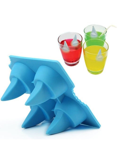 RIANZ RIANZ Cool Shark Fin Shark Drink Ice Tray Silicone Ice Cube Mould Freeze Mold DIY Ice Cream Tools Cooking Tools  - Image 4