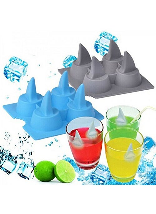 RIANZ RIANZ Cool Shark Fin Shark Drink Ice Tray Silicone Ice Cube Mould Freeze Mold DIY Ice Cream Tools Cooking Tools  - Image 2