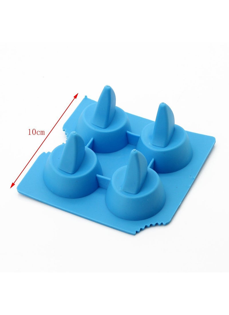 RIANZ RIANZ Cool Shark Fin Shark Drink Ice Tray Silicone Ice Cube Mould Freeze Mold DIY Ice Cream Tools Cooking Tools  - Image 5