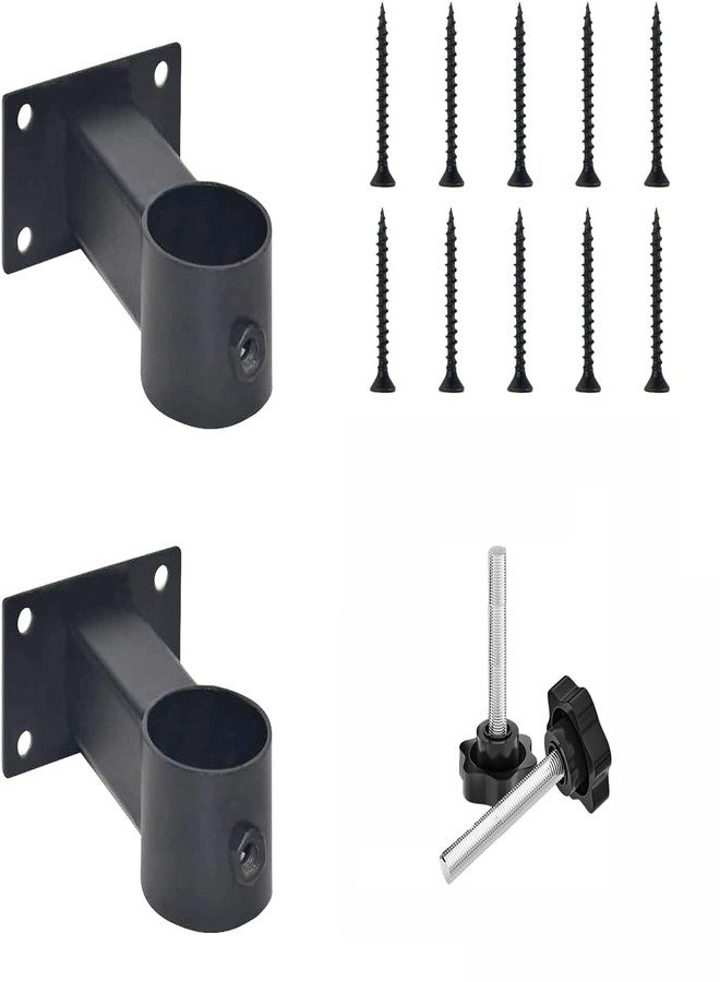 My Rustic Patio Umbrella Holder Heavy Duty Adjustable Metal Umbrella Clamp Stand Mount Attaches to Railing, Outdoor Courtyard, Balcony, Boats, 2 Pack Black - Image 4
