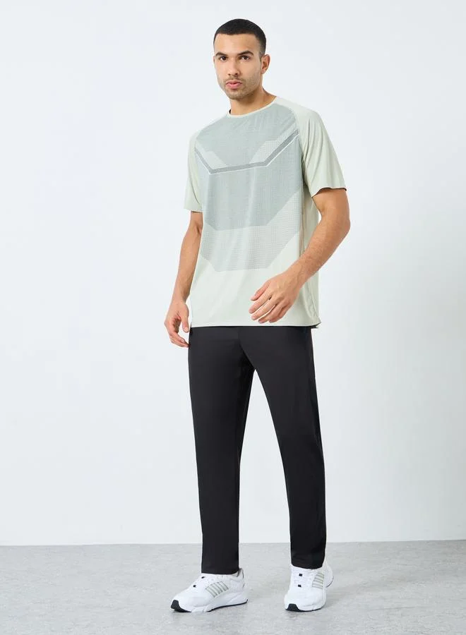 Styli Active Regular Fit Active T-Shirt with Front Print