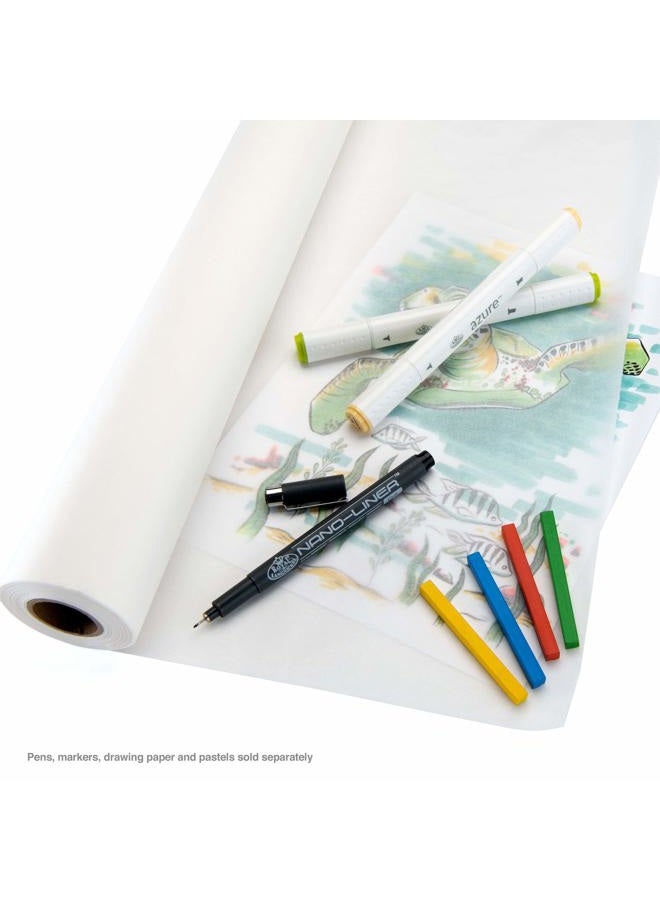 Bee Paper Company White Sketch and Trace Roll, 24-Inch by 50-Yards - Image 4