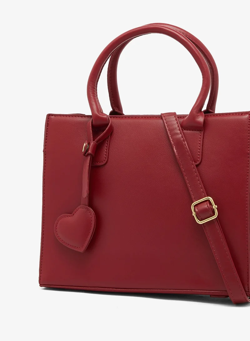 Khizana Red Red Satchel With Top Handle And Strap for Women | Best Price UAE