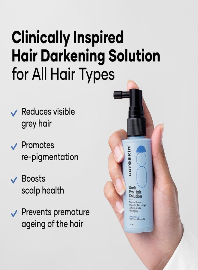 Cureskin سيروم كيورسكين المضاد للشيب | يقلل الشيب تدريجياً في الرأس واللحية بدون صبغة | يعيد لون الشعر الطبيعي بفضل الببتيد-52 | خالٍ من البيروكسيد والأمونيا، 60 مل (عبوة واحدة) - Image 1