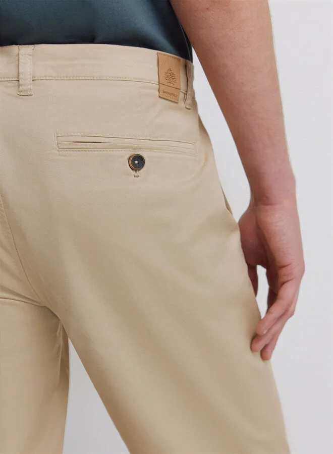Springfield  Light comfort slim fit chinos for Men | Best Price UAE