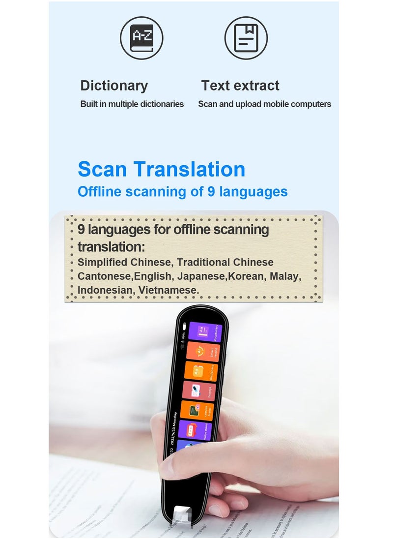 Crony - MD043 Plus Translation Pen language OCR Arabic scanning translation pen English Korean Japanese Malay Vietnamese - Image 1