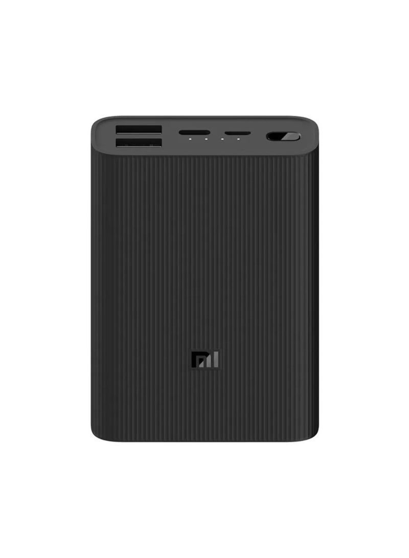Xiaomi 10000 mAh 10000mAh Mi Power Bank 3 Ultra Compact Black | Upto 22.5W Output | Support Low Voltage Charging Black - Image 2