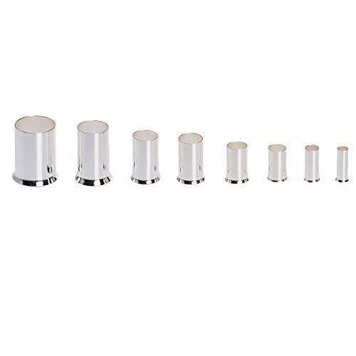 ROCKDIG 300Pcs 12 10 8 6 4 2 1/0 2/0 Wire Ferrule Tinned Copper Crimp Connector Electrical Cable Pin Cord End Terminal 8 Sizes Assortment Kit - Image 3