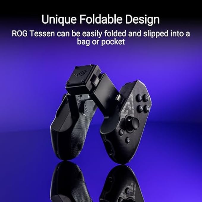 ROG TESSEN GAMING MOBILE CONTROLLER (FOLDABLE, ONE SIZE FITS ALL, ON-THE-FLY KEY MAPPING, RGB LIGHTING, 500HZ POLLING RATE) - Image 2