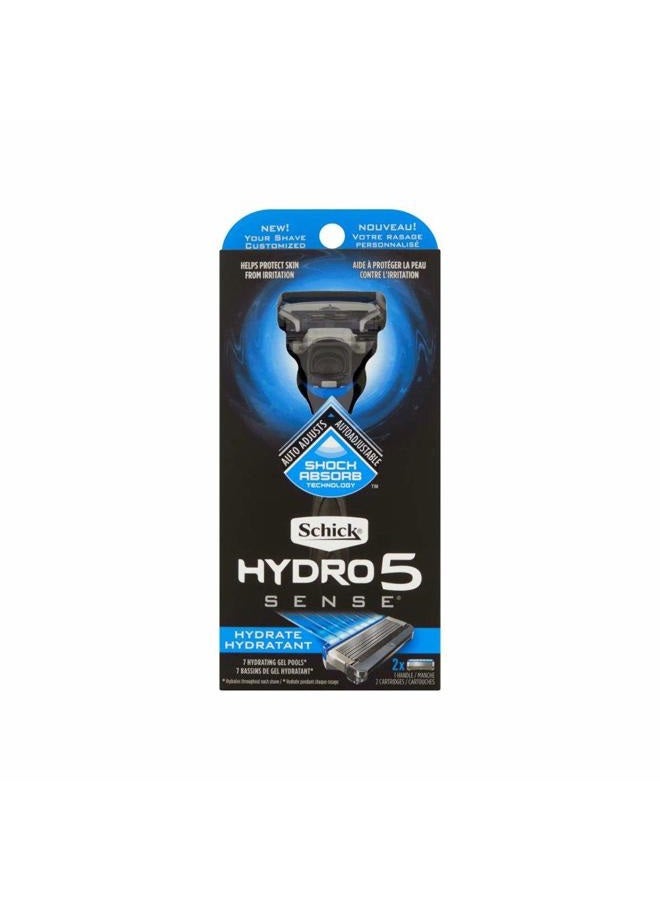 schick Mens Hydro5 Sense Razor Hydrate 2X (2 Pack) - Image 1
