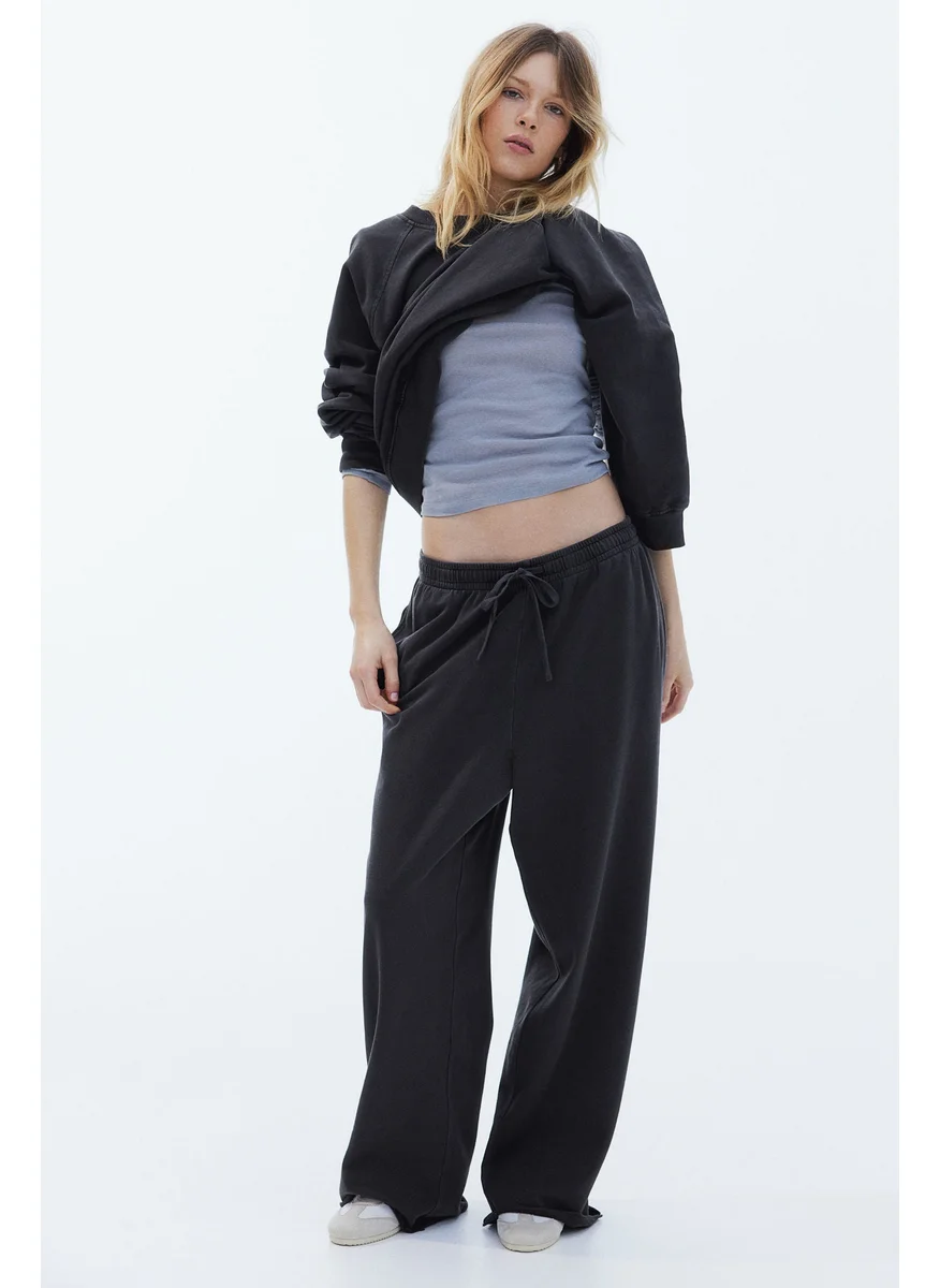 H&M Washed Cotton Sweatpants