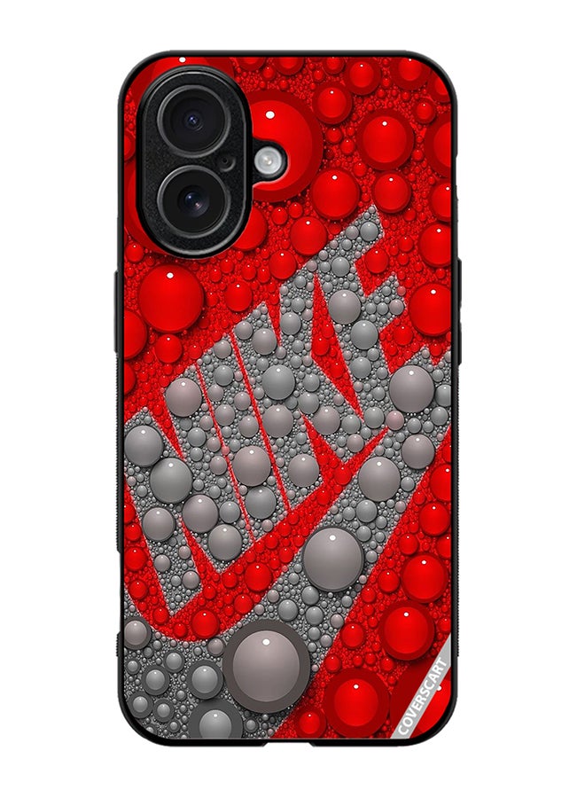 Protective Case Cover For Apple iPhone 17 Nike Design Red