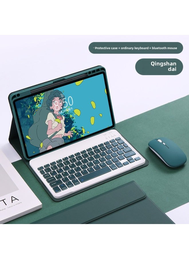 Generic Suitable For IPad10 Bluetooth Keyboard 10.2 Upper Pen Slot Leather Case Air5 Magnetic Protective Case Mouse Mini7 Wonderful-Color:Mist Blue + Backlight-Product Type:iPad 10 Generation 10.9(2022)  - Image 5