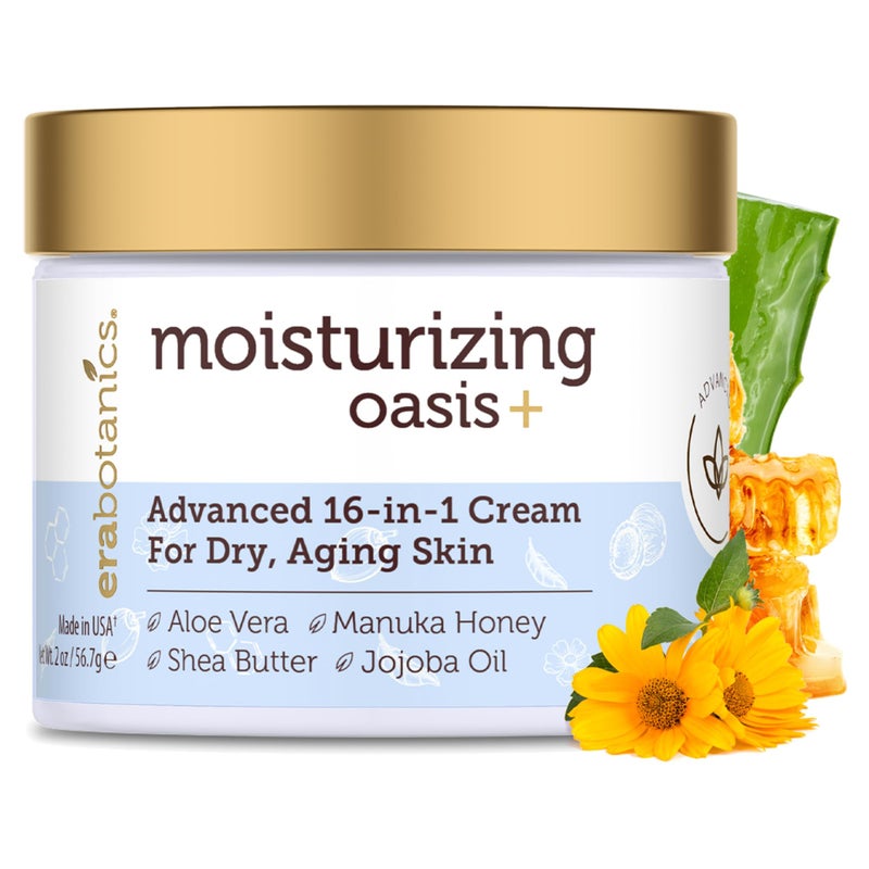 Era Organics Era Organics Advanced Face Moisturizer for Dry Skin - Nourishing 16-in-1 Night Cream - Extra Hydrating for Women and Men