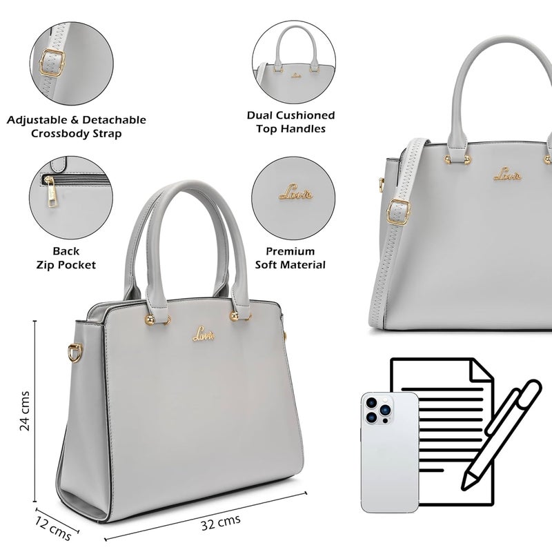 Lavie Women's Ushawu Medium Satchel Bag for Women | Satchel Handbag for Work | Ladies purse | Stylish Shoulder Bag | Gift for Women - Image 3