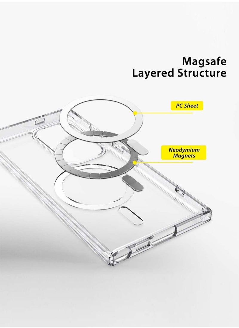 جيرفور سامسونج جالاكسي S25 الترا 2025 Gear4 Premium Protection Series Crystal Palace D3O Crystalex Drop Drop Shield غطاء حافظة MagSafe شفاف تماما - شفاف  - Image 4