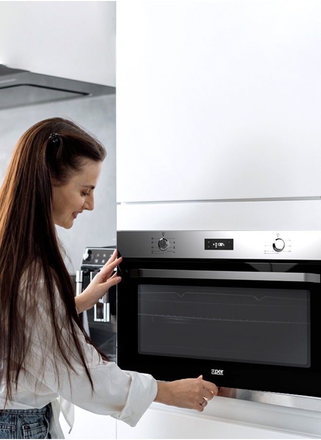 XPER - Built-in Electric Oven - 89.3 cm - 6 Functions - Fan - Steel - Made in Turkey - XPBO90E6F - Image 1