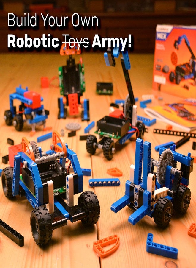 Avishkaar MEX 5-in-1 DIY Robotics Starter Kit, Robot Toys for Kids Aged 8-12, Building & Construction Set with 100+ Parts, Learning & Educational STEM Kit, Made in India. - Image 4