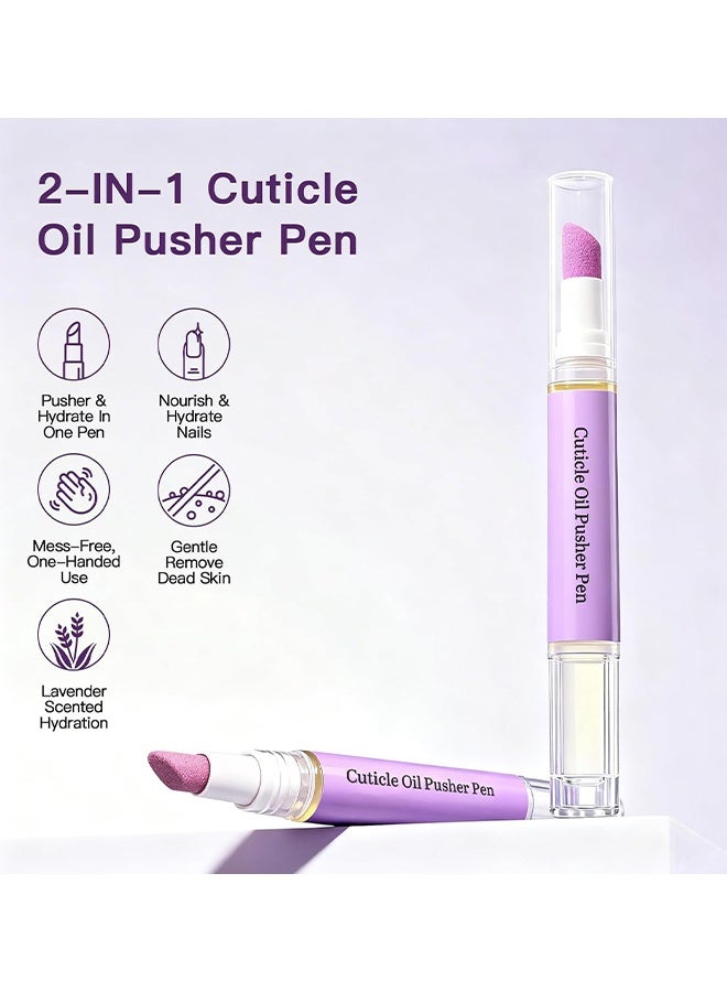 Nymixa Cuticle Oil Pusher Pen, 2-In-1 Nail Care Tool With Ceramic Cuticle Pusher & Moisturizing Oil, Portable Nail & Hangnail Care Pen For Dry Cuticles & Daily Hand Beauty, Instant Cuticle Remover Tools for Dry Nails Hangnails Moisturizes Brightens - Image 4