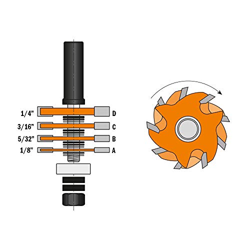 CMT ORANGE TOOLS CMT 3-Wing Slot Cutter Set - Image 2