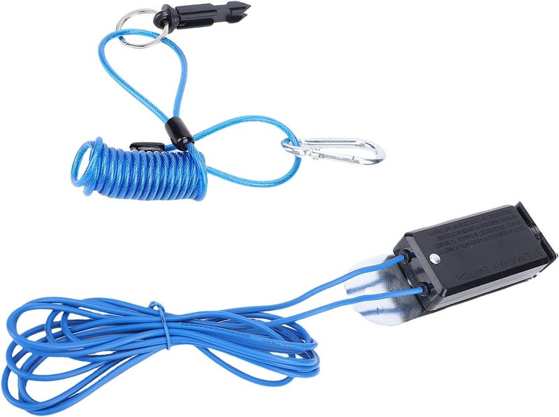 Haofy Trailer Breakaway Switch Kit 4FT Coiled Safety Cable with Pin 12V Emergency Brake System for RV Boat Utility Trailers (Blue) - Image 2