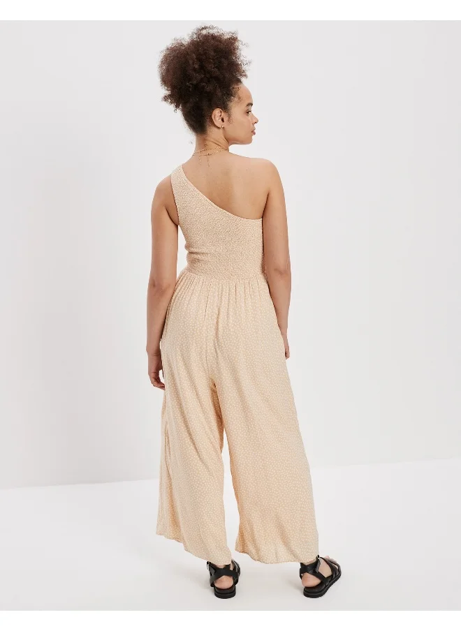 American Eagle One Shoulder Wide Leg Jumpsuit