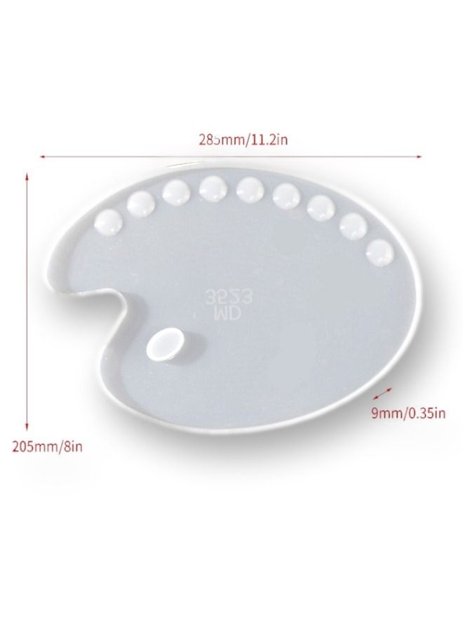 جرافيتي ريزن قالب سيليكون لوح الوان للرسم - Image 2