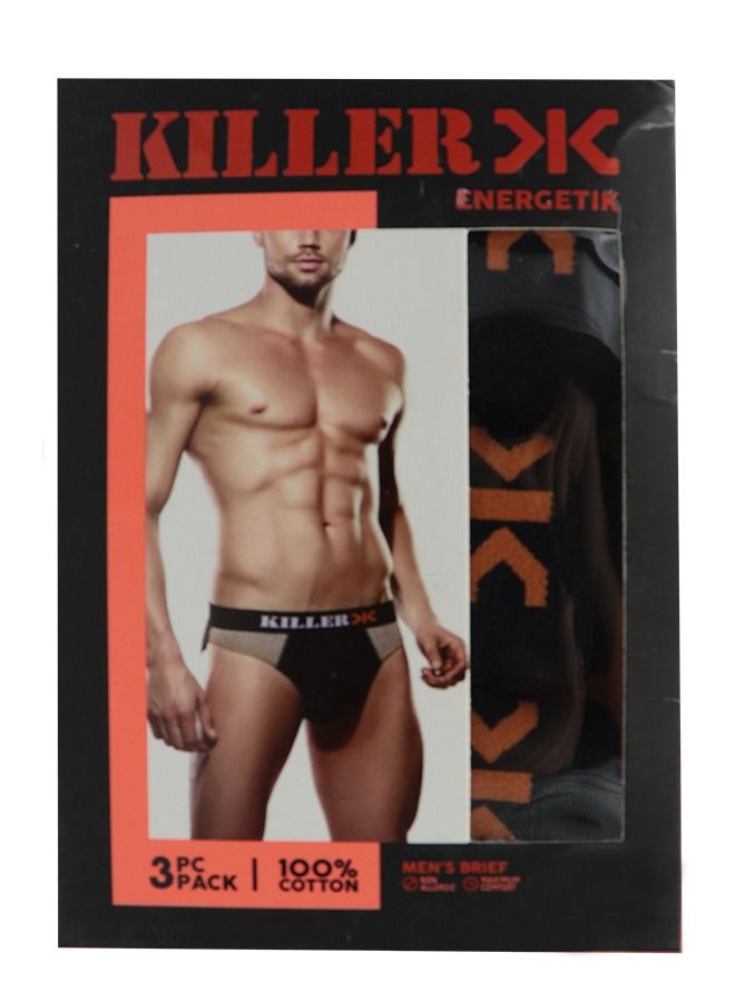 Killer سروال داخلي رجالي 3 قطع من القطن الفاخر - Image 1