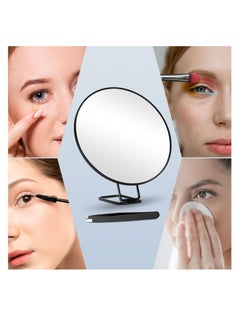 McDou 30x Magnifying Mirror  Compact Makeup 6 Inch Large Vanity Mirror  3 Suction Cups and 360° Adjustable Bracket  Suitable for Handheld  Desktop and Wall Mounted Travel Mirror Use  - Image 5
