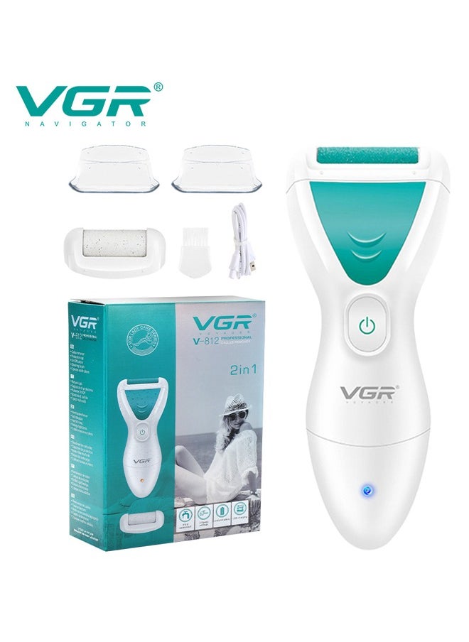 VGR Electric Feet Callus Removers Rechargeable, Portable Electronic Foot File Pedicure Tools, Electric Callus Remover Kit, Professional Pedi Feet Care for Dead, Hard Cracked Dry Skin  - Image 1