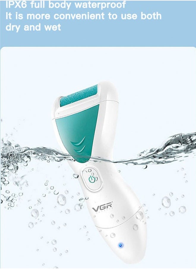 VGR Electric Feet Callus Removers Rechargeable, Portable Electronic Foot File Pedicure Tools, Electric Callus Remover Kit, Professional Pedi Feet Care for Dead, Hard Cracked Dry Skin  - Image 3