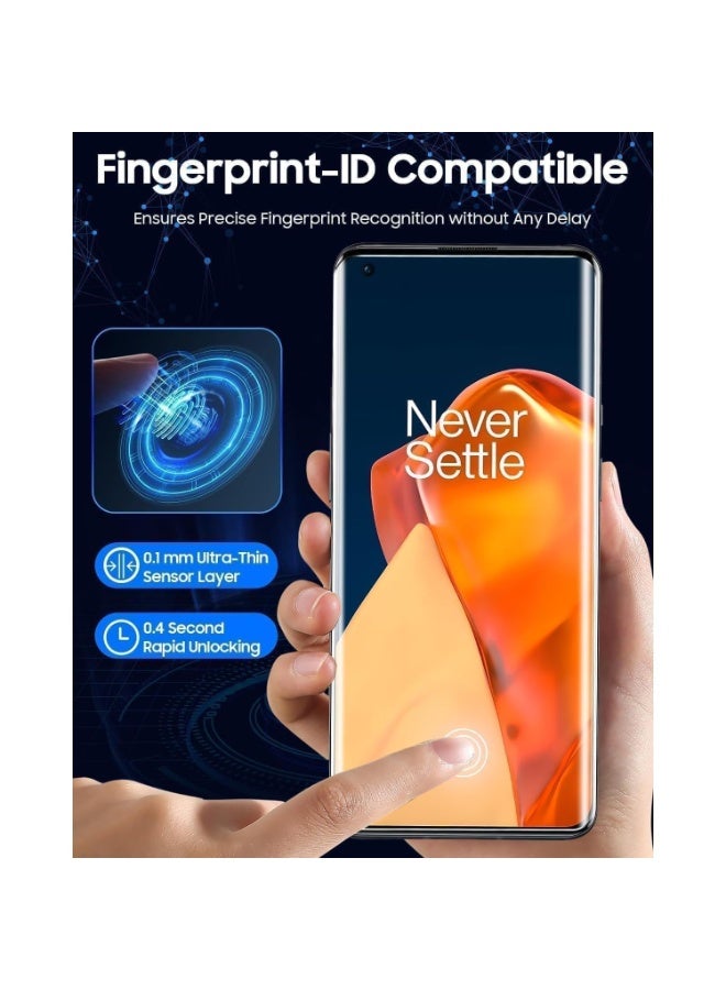 موز واقي شاشة زجاجي مقوى بالأشعة فوق البنفسجية HD+ لهاتف Motorola Edge 70 Fusion 5G (عبوة من قطعتين) مع لاصق كامل وتصميم منحني ومجموعة تثبيت - Image 3