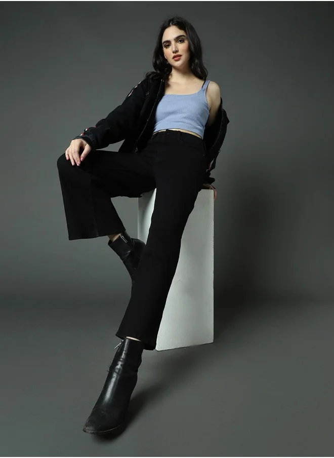 HIGH STAR Women Black Jeans