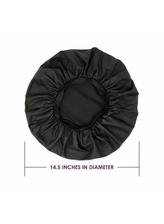 Mr Big Curling Iron Only Reusable Oil Proof Nightcap, Protective Hair Bonnet and Shower Cap Too. Leakproof, Oilproof, and Waterproof. Larger Area to Accommodate Long Hair, Comfort Elastic Band for Sm to Med Sized Heads. - Image 2