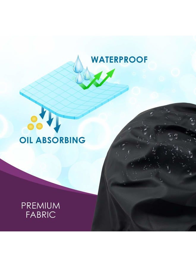 Mr Big Curling Iron Only Reusable Oil Proof Nightcap, Protective Hair Bonnet and Shower Cap Too. Leakproof, Oilproof, and Waterproof. Larger Area to Accommodate Long Hair, Comfort Elastic Band for Sm to Med Sized Heads. - Image 5