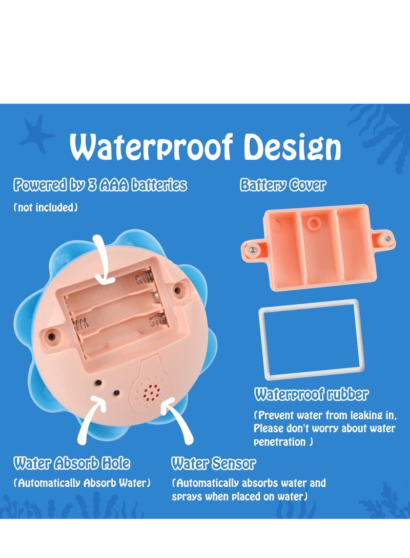 إيفرين لعبة استحمام للأطفال من باث توي لعبة حمام الأخطبوط حساس آلي لعبة رذاذ الماء مع ضوء أربعة أنماط رذاذ الماء لعبة استحمام للأطفال من سن 1 سنة - Image 2