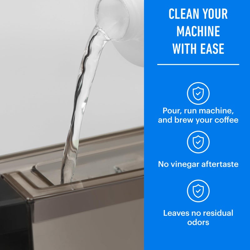 Essential Values Descaling Solution Compatible with De Longhi - Coffee Descaler - Coffee Maker Cleaner - Kettle, Espresso Machine Cleaning - 12 Month Supply 2-Pack - Image 4