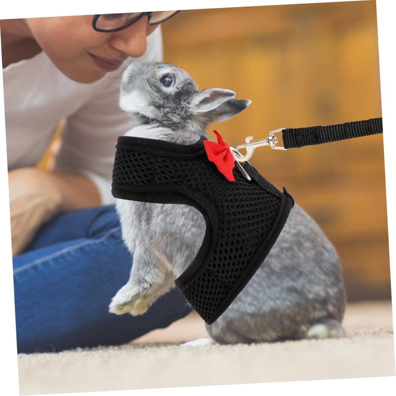 Adjustable Reflective Bunny Harness And Leash Set For Rabbits Guinea Pigs Small Animals Size M - Image 5