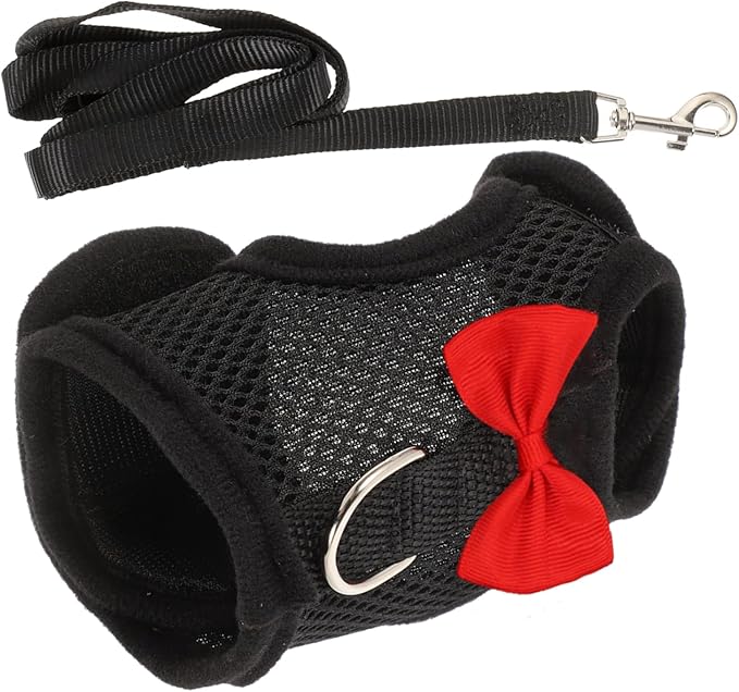 Adjustable Reflective Bunny Harness And Leash Set For Rabbits Guinea Pigs Small Animals Size M - Image 1