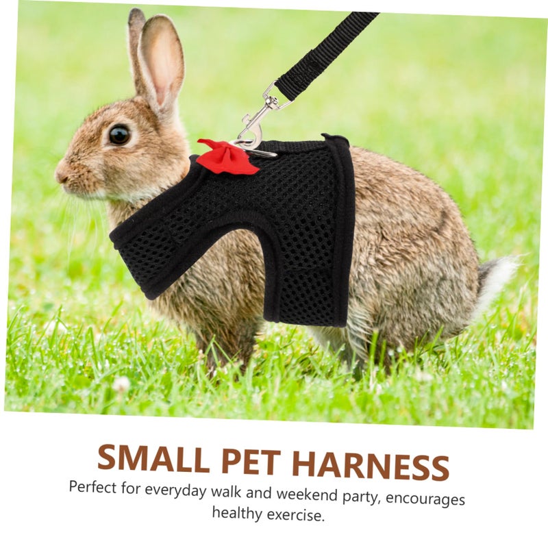 Adjustable Reflective Bunny Harness And Leash Set For Rabbits Guinea Pigs Small Animals Size M - Image 4