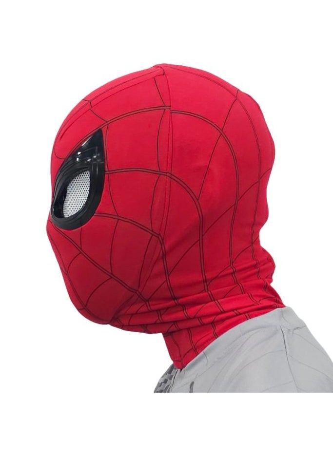 Visor - Spider-Man Mask with Movable Eyes - Fully Automatic Remote-Controlled Blinking & Luminous Cosplay Mask for Teens and Adults - Adjustable Super Hero Helmet with USB Charging - Image 1