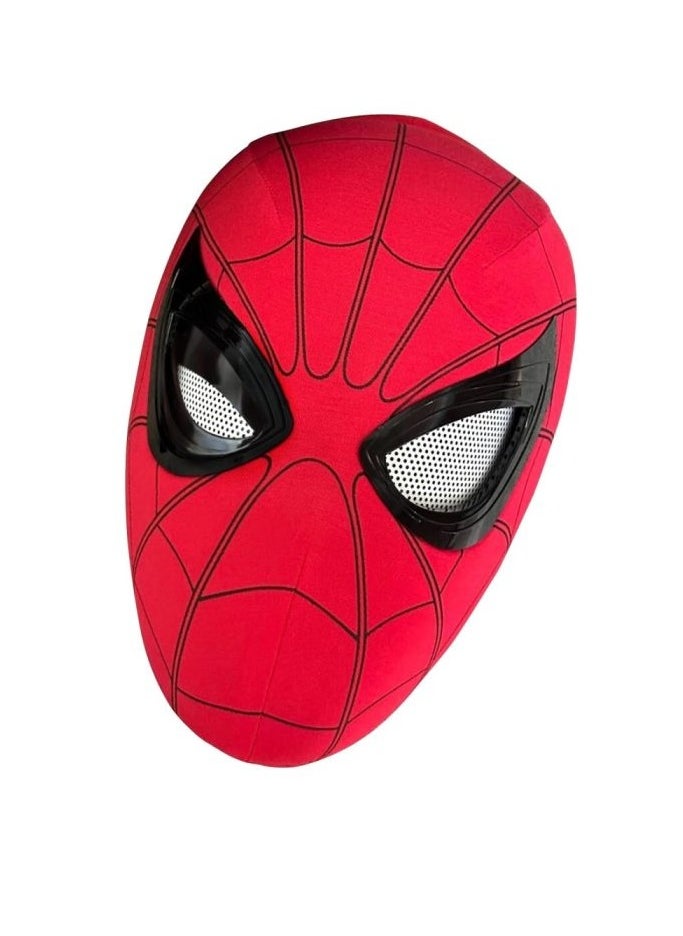 Visor - Spider-Man Mask with Movable Eyes - Fully Automatic Remote-Controlled Blinking & Luminous Cosplay Mask for Teens and Adults - Adjustable Super Hero Helmet with USB Charging - Image 1