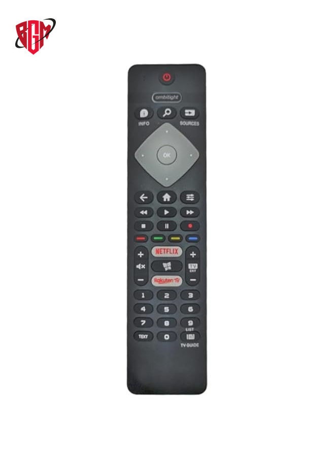 بي جي إم - Philips Smart TV Remote - جهاز التحكم عن بُعد في Philips Smart TV 43Pus6754/12 43Pus7394 50PUS7394 55PUS6704 58PUS650465 65OLED804/12 - Image 1