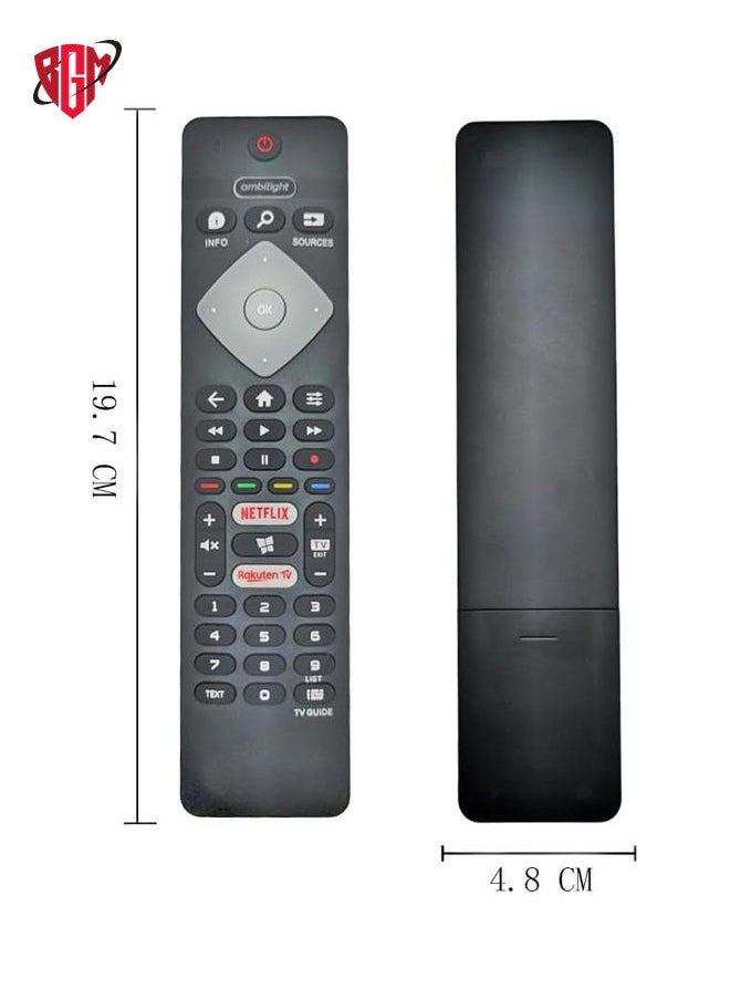 بي جي إم - Philips Smart TV Remote - جهاز التحكم عن بُعد في Philips Smart TV 43Pus6754/12 43Pus7394 50PUS7394 55PUS6704 58PUS650465 65OLED804/12 - Image 1
