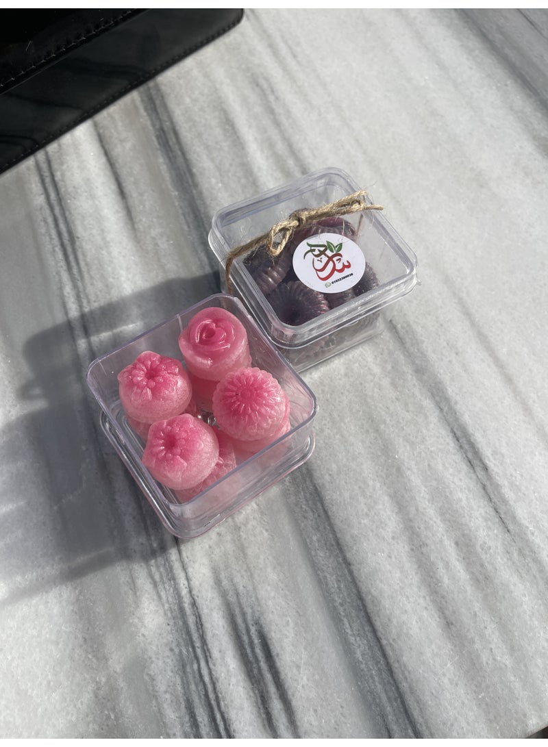 شمع برافين بزيت الورد وزيت جوز الهند – ترطيب طبيعي عميق لليدين والقدمين 100 جرام - Image 5