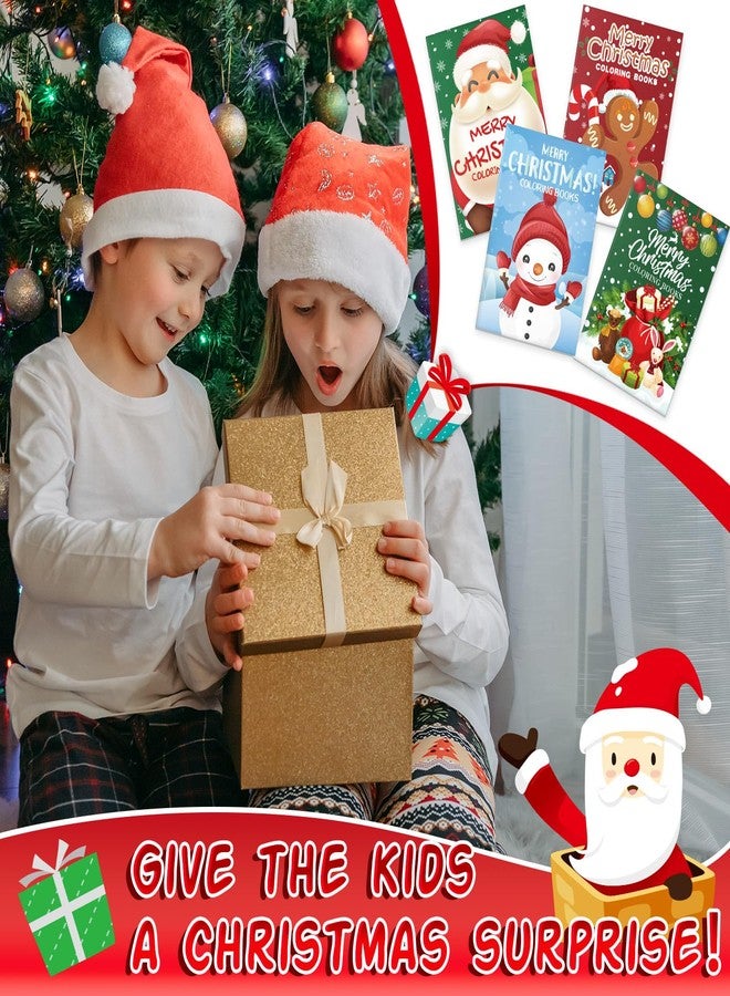 Zhanmai 100 Pack Christmas Coloring Book Christmas Mini Coloring Book Xmas Color Book Holiday Goodie Bag Stuffer Fillers Gifts for Girls Boys Presents Xmas Party Favors 10 Style(Christmas) - Image 4