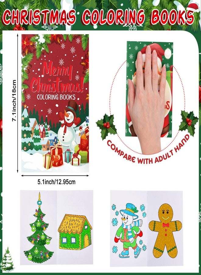 Zhanmai 100 Pack Christmas Coloring Book Christmas Mini Coloring Book Xmas Color Book Holiday Goodie Bag Stuffer Fillers Gifts for Girls Boys Presents Xmas Party Favors 10 Style(Christmas) - Image 2